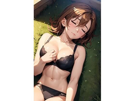 御坂〇琴 黒ブラ 睡眠射精(100枚)｜ひぐまアート
