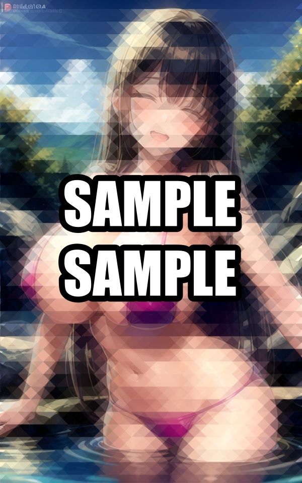 温泉のリラックス美女イラスト集｜えしゃえしゃ サンプル画像 6