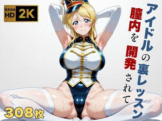 【ラブラ●ブ】【絢●絵里】金髪アイドル、マーチングバンド衣装のまま快感を教えられる｜画像生成マン