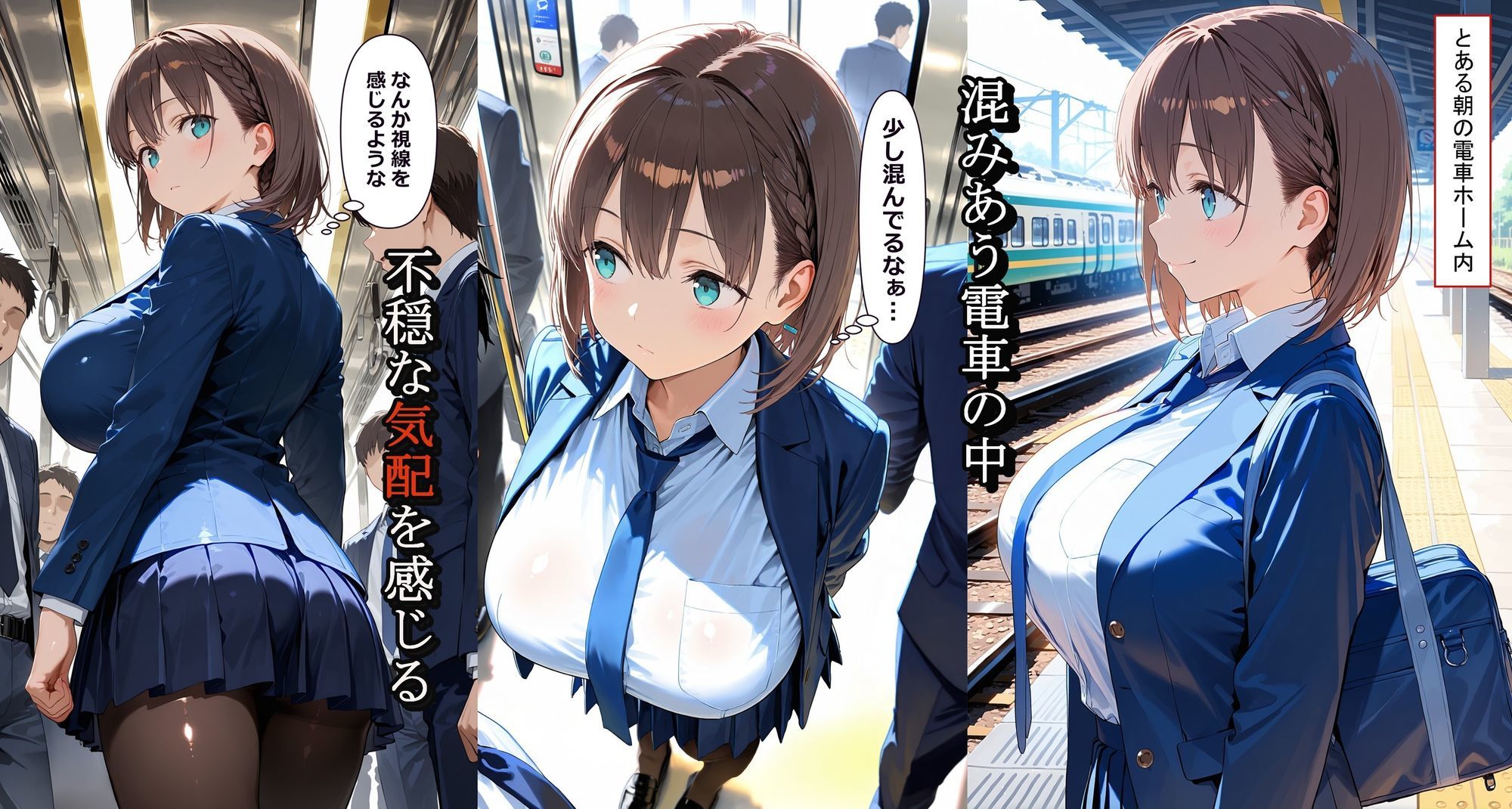 たわわな二人がキモデブおやじに種付け快楽堕ちされる話 サンプル画像 2