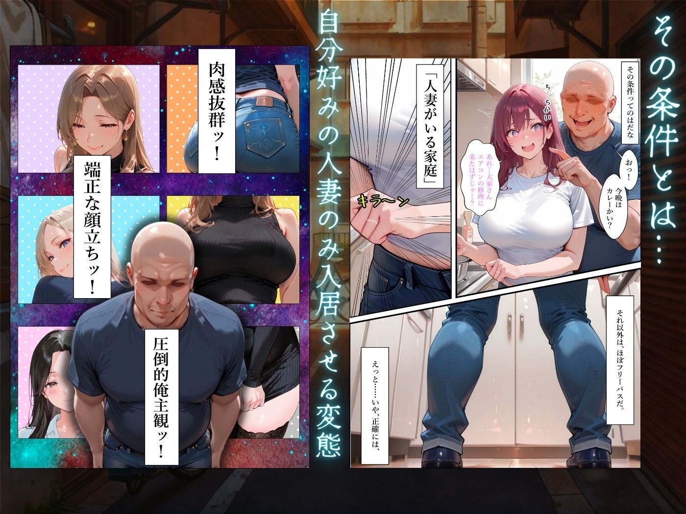 人妻限定アパート〜大家のペットになった日編〜_総集編 1 サンプル画像 3