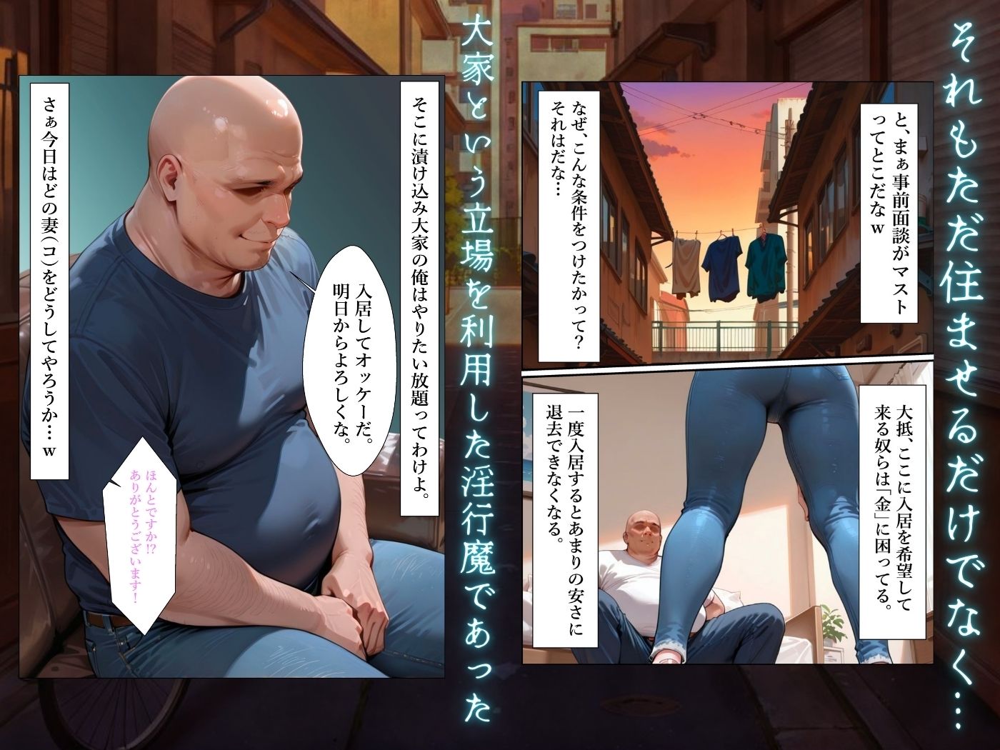 人妻限定アパート〜大家のペットになった日編〜_総集編 1 サンプル画像 4