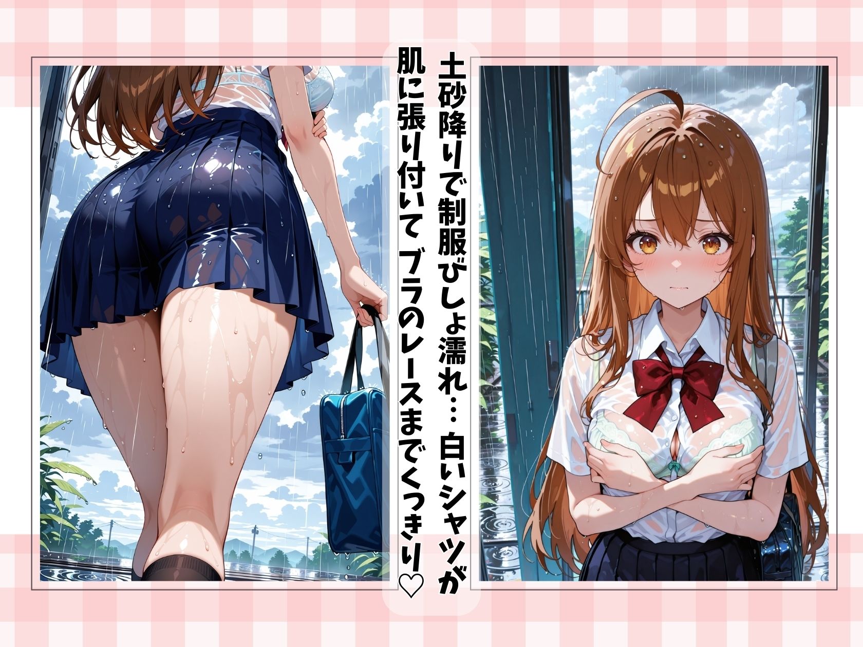 びしょ濡れ帰宅の年上幼馴染に俺シャツ着せたらえち確定演出 サンプル画像 4