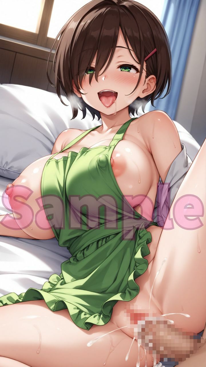 淫乱はだかエプロン女子たちがあなたとスペルマを包み込む! サンプル画像 9