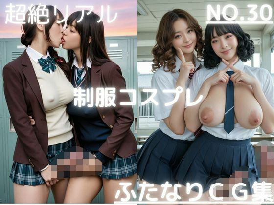超絶リアル!!制服コスプレ!かわいいふたなりCG集 No.30【オナニー・セックス・手こき・キス・各種ポーズ】大容量415枚