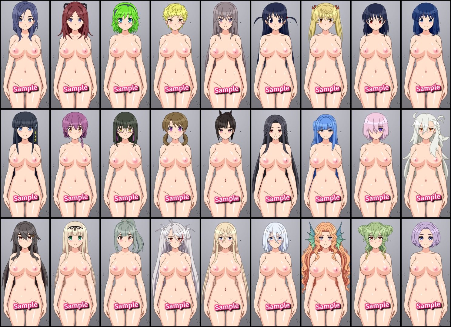 27人のパイパンヌードの女の子を「みつめえっち」したい人向けのCG集2026-DREI- サンプル画像 4