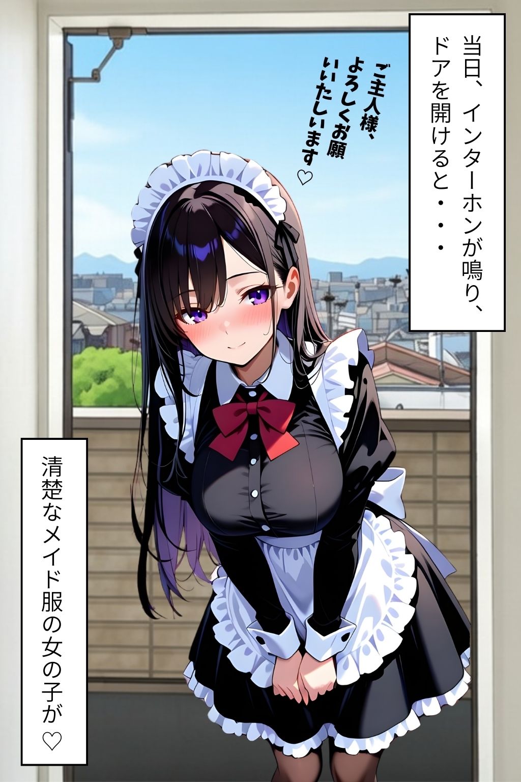 ご褒美レンタルメイド 〜 清楚な処女メイドが快感を知るまで(前編)〜 サンプル画像 3
