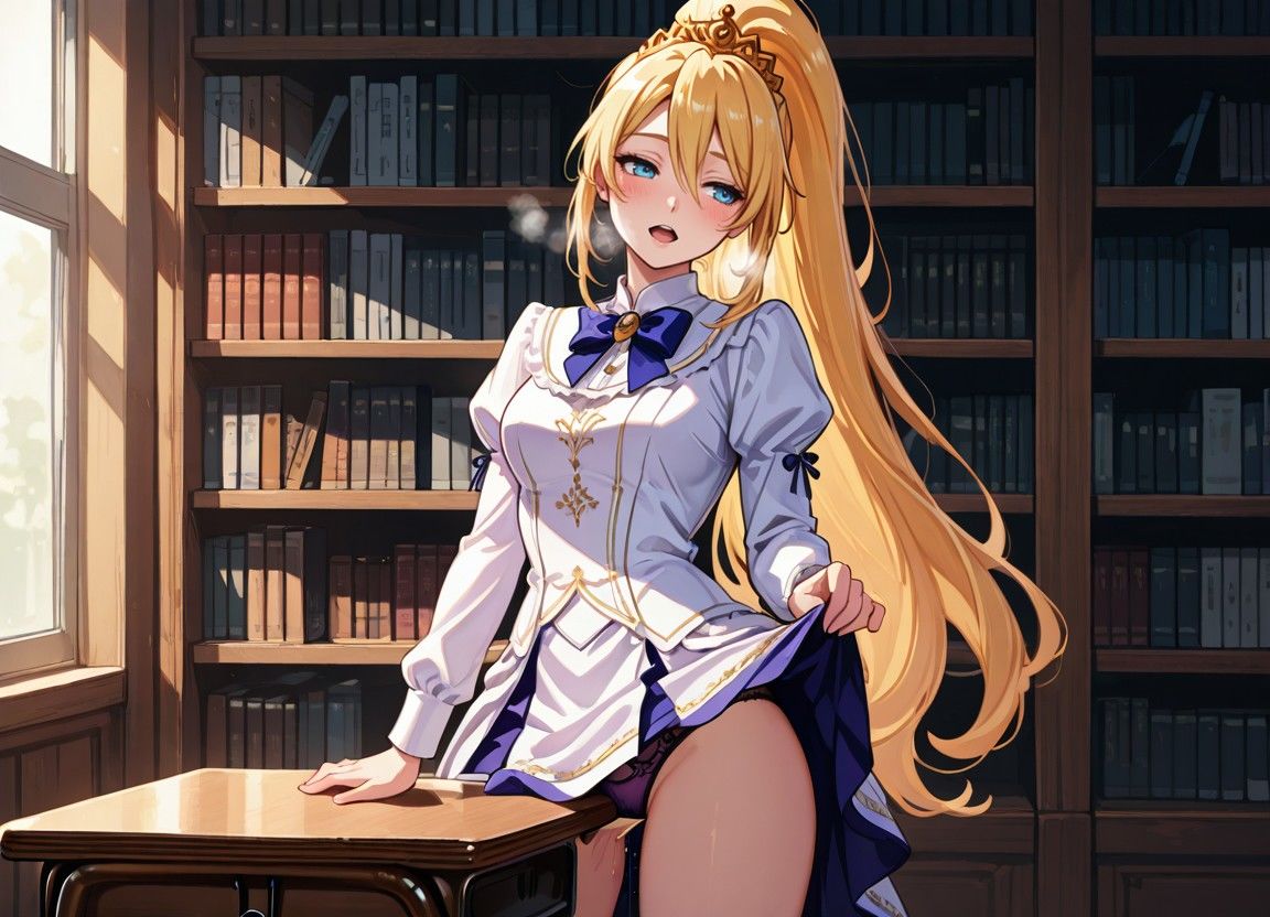 清純プリンセスの図書館・背徳種付け 〜本の香りに包まれて、制服の奥まで〜 サンプル画像 5