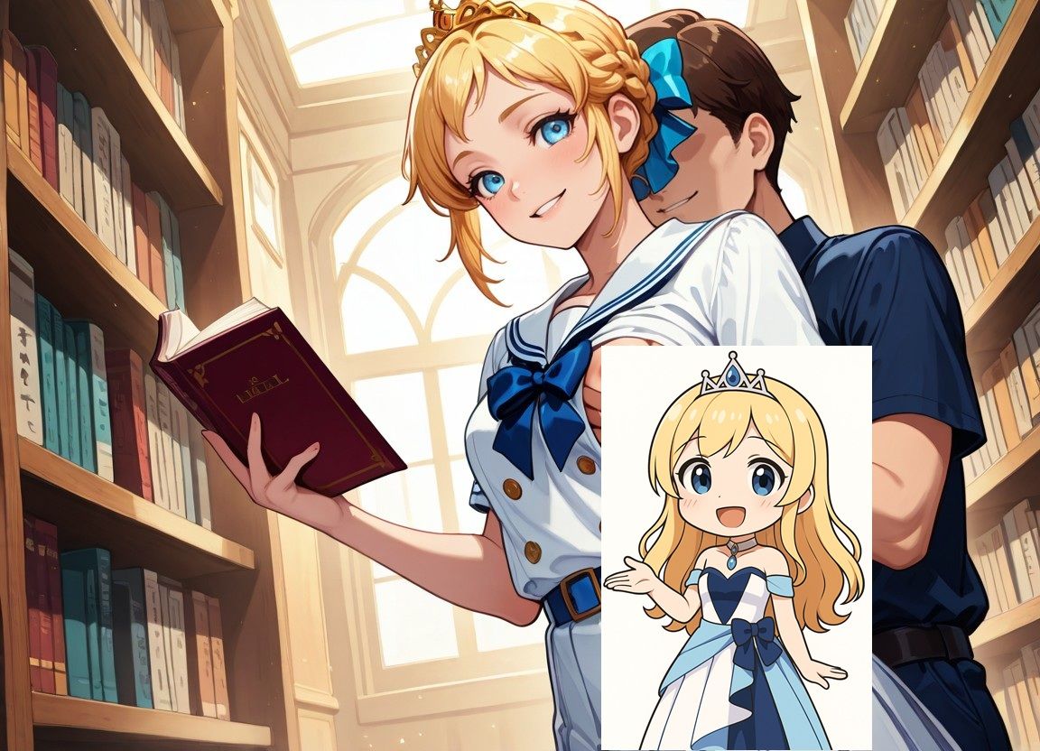 清純プリンセスの図書館・背徳種付け 〜本の香りに包まれて、制服の奥まで〜 サンプル画像 6