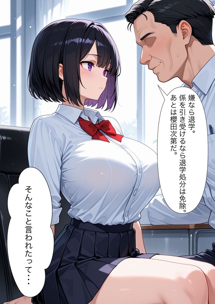 性処理係に強●任命された女子校生〜毎日ザーメンまみれの学園奉仕〜 サンプル画像 5