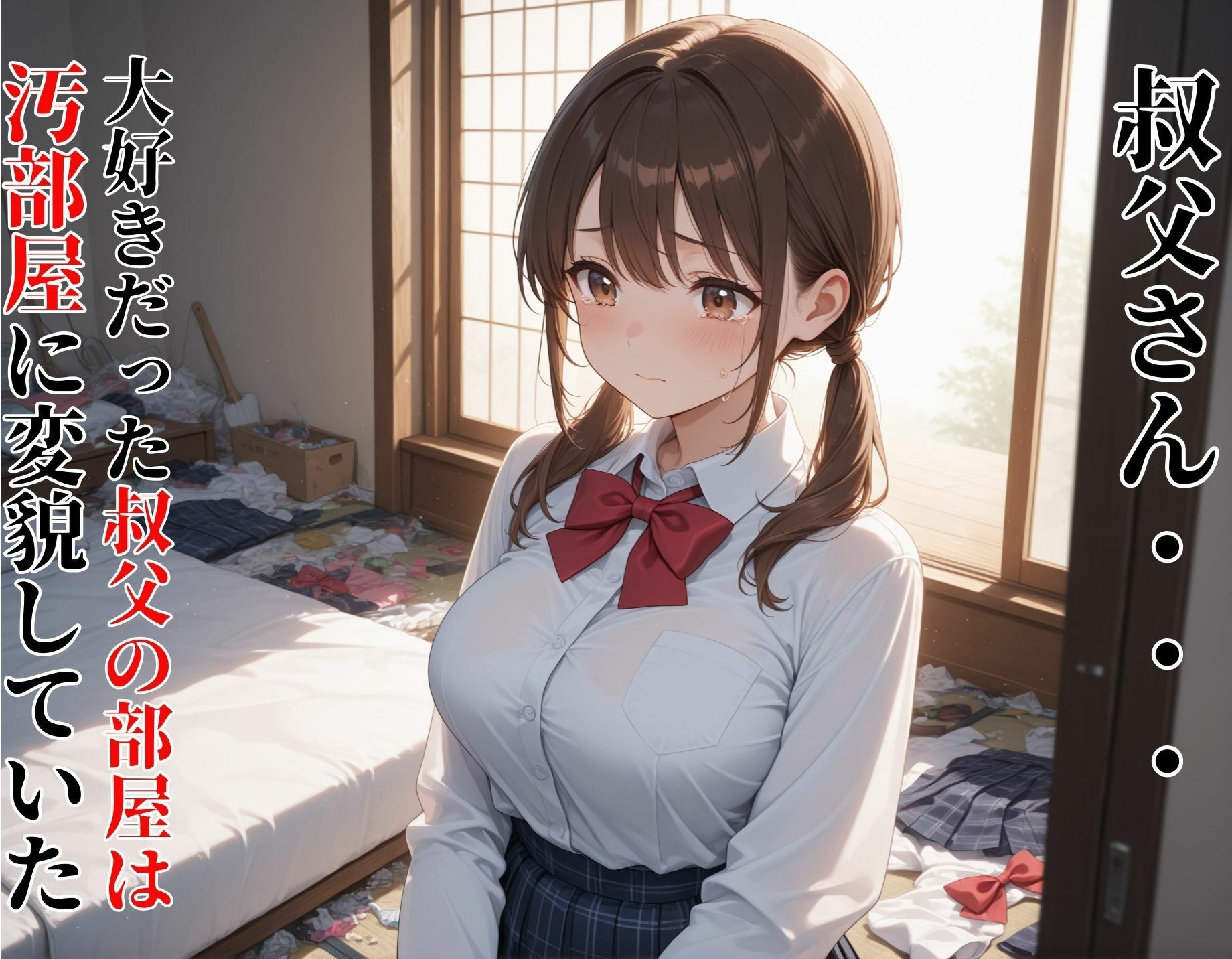 汚部屋調教レ●プ 地に堕ちた叔父が姪っ子の女子校生に種付け サンプル画像 2