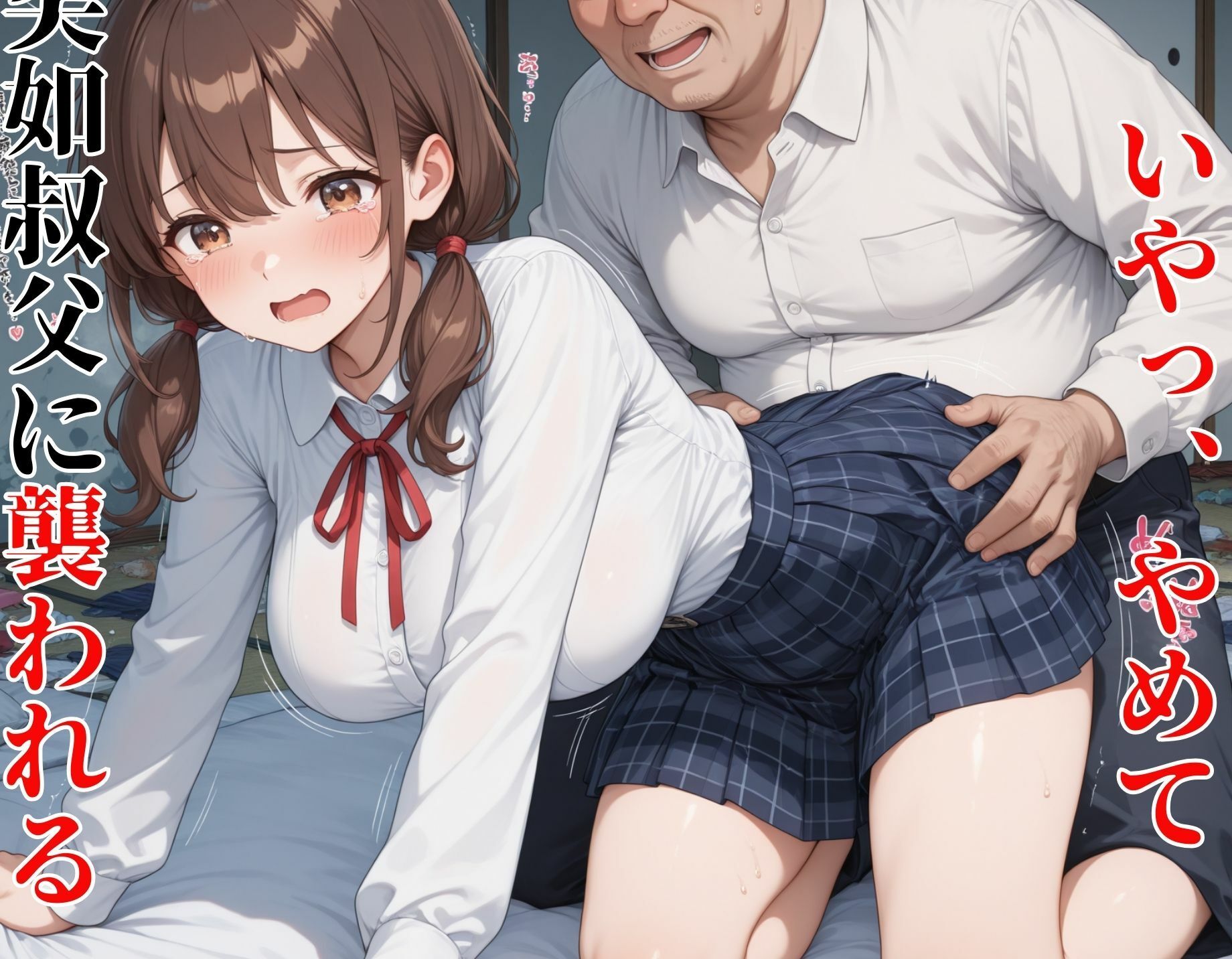 汚部屋調教レ●プ 地に堕ちた叔父が姪っ子の女子校生に種付け サンプル画像 3