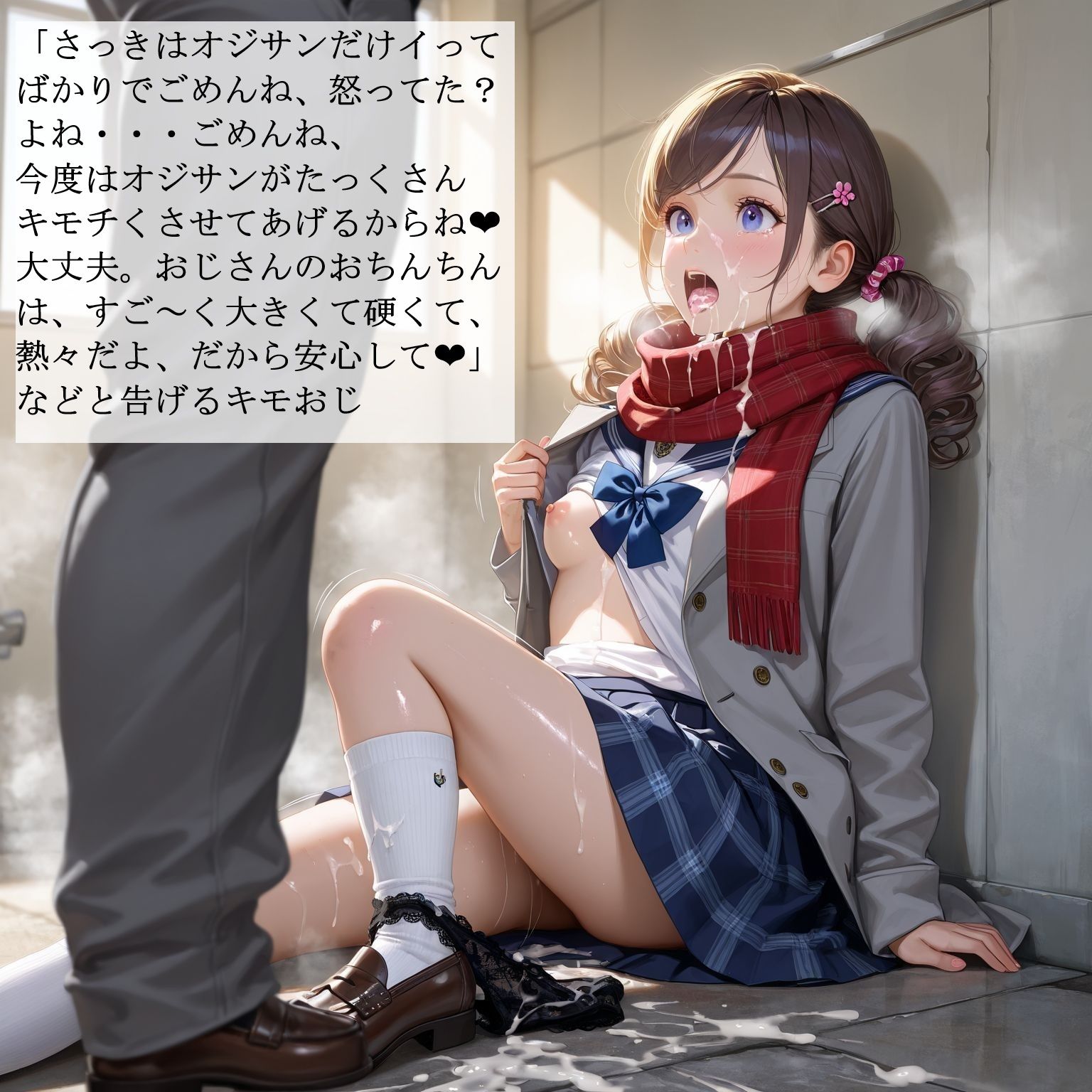 制服女子校生の受難2 -私は戻ってきたキモおじにレ〇プされました- サンプル画像 3