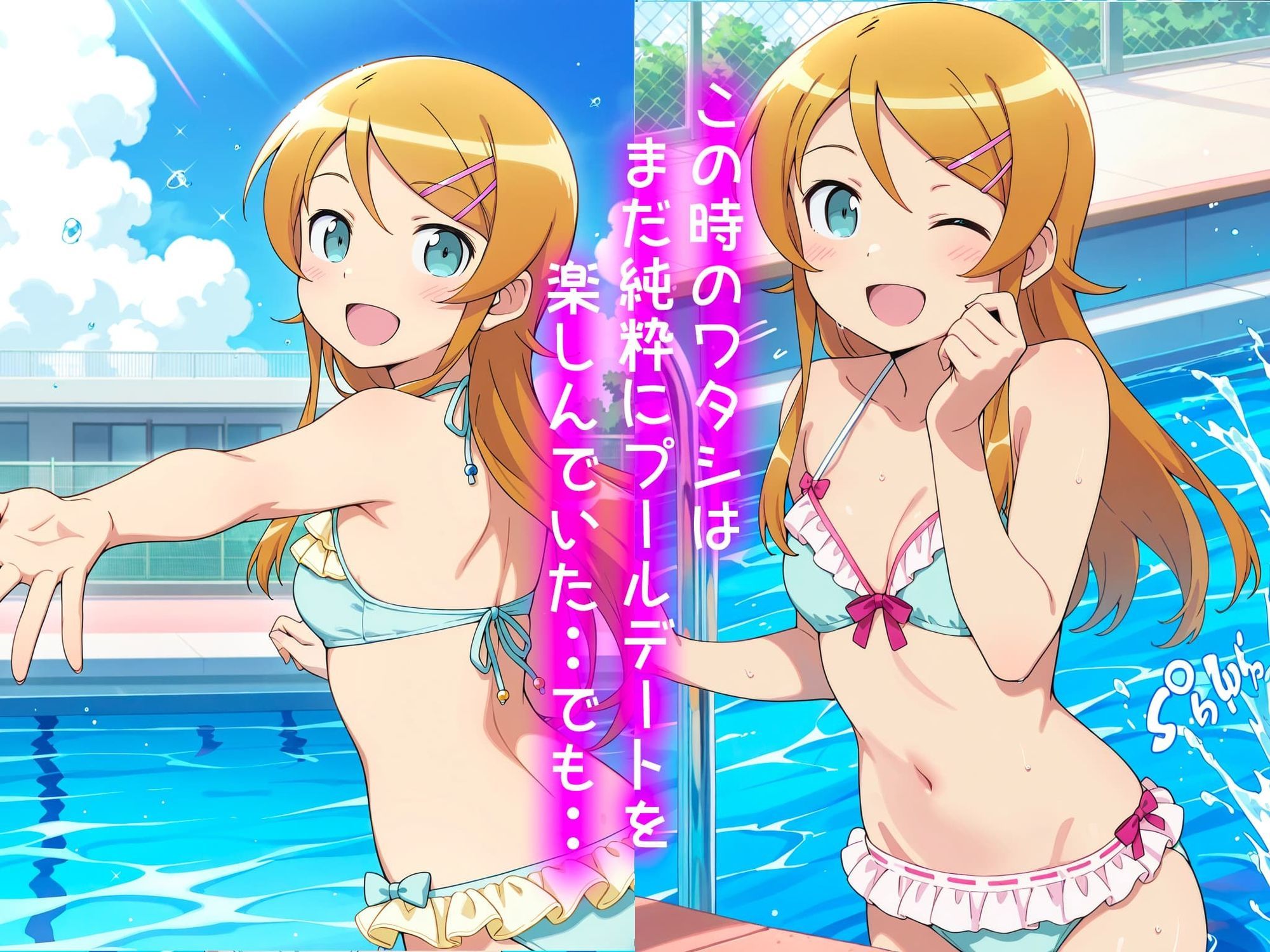 高坂桐乃の処女卒業記録2〜inプールデート編〜 サンプル画像 3