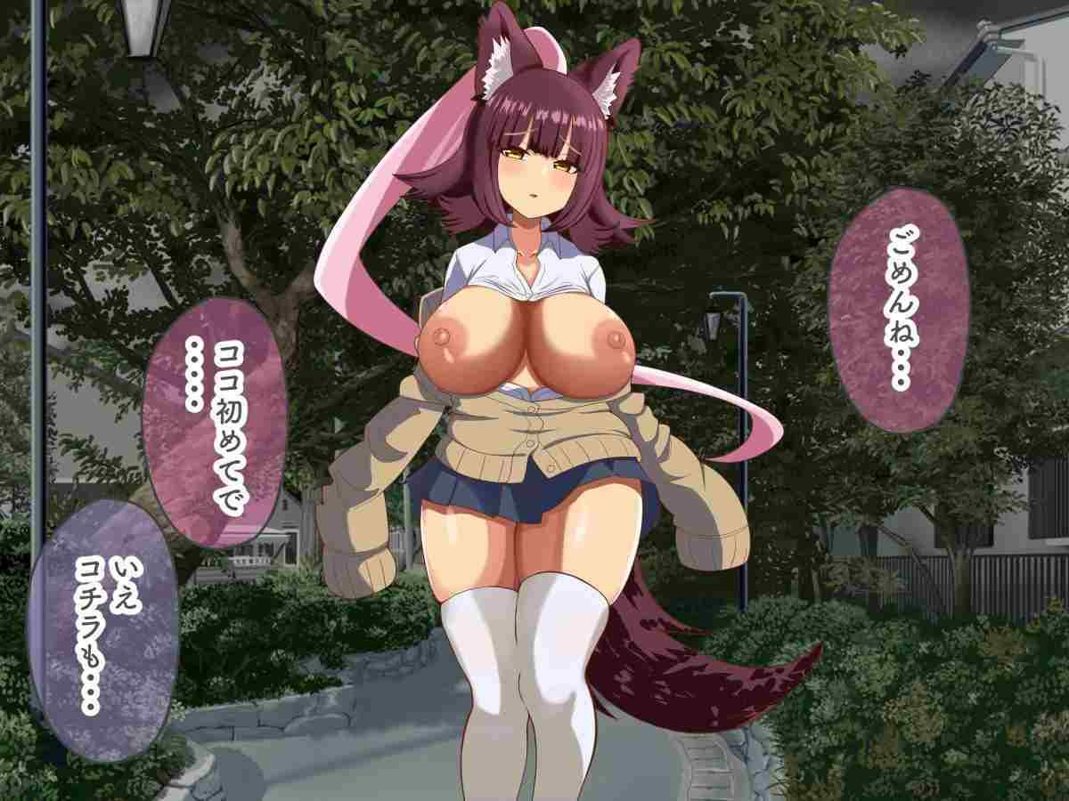 とおり雨のおかげでケモミミJKお持ち帰りできた サンプル画像 3