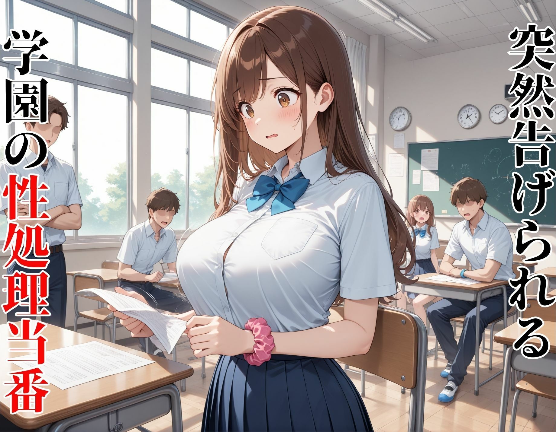 性処理学園 突然の性処理当番指名で無理やり→快楽堕ち サンプル画像 2