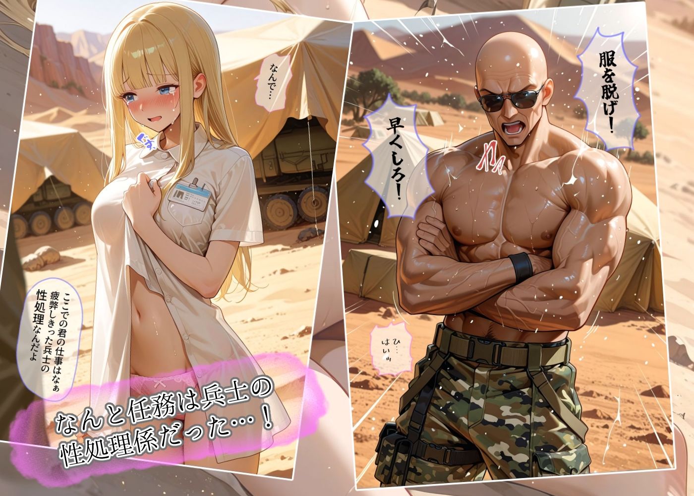 戦場の二重奏〜性処理看護師と女兵士の屈服〜 サンプル画像 3