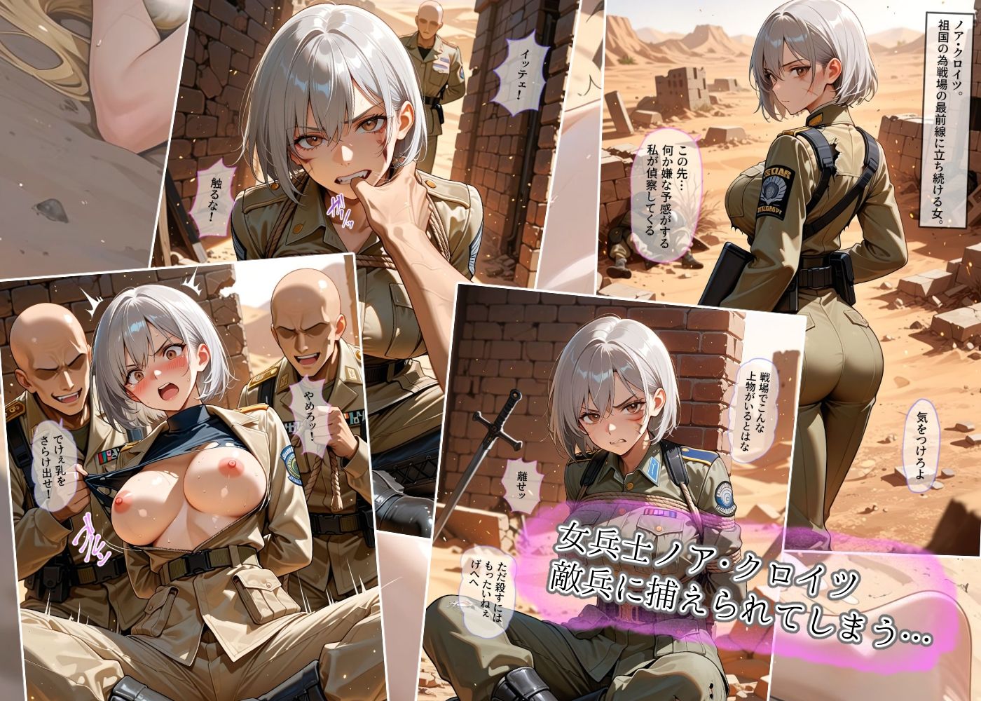 戦場の二重奏〜性処理看護師と女兵士の屈服〜 サンプル画像 7