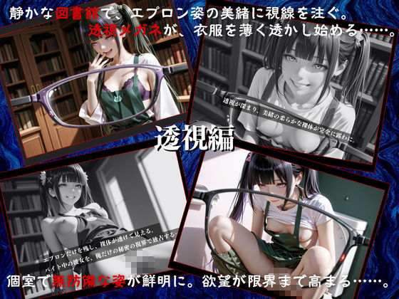 透視メガネと催◯アプリで図書館バイト女子校生を孕ませ調教した話 サンプル画像 5