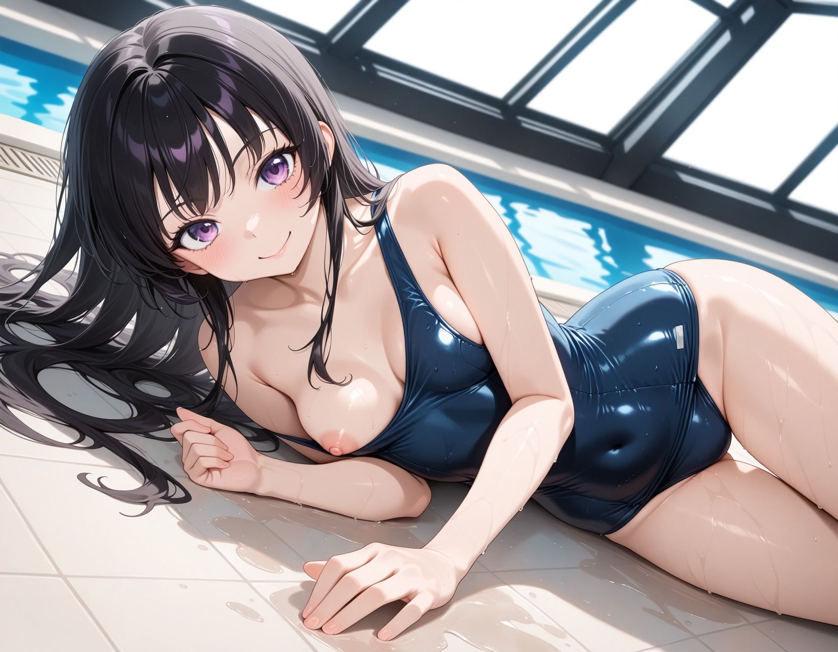 キモ男にプールで犯●れた少女 サンプル画像 5