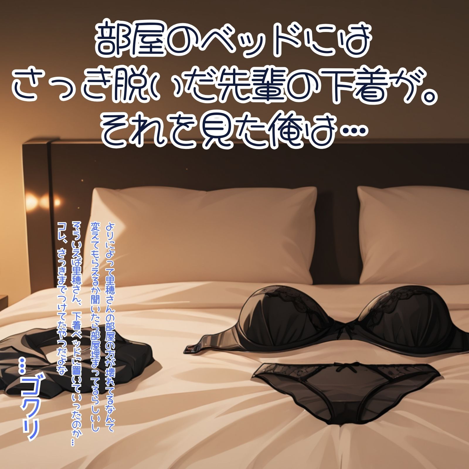 元・童貞の俺は爆乳先輩の下着でコッソリ抜いてしまう。 サンプル画像 3