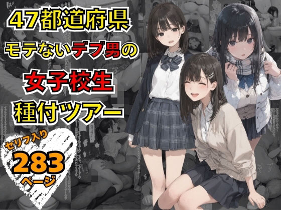 47都道府県 デブ男の女子校生種付ツアー サンプル画像 12