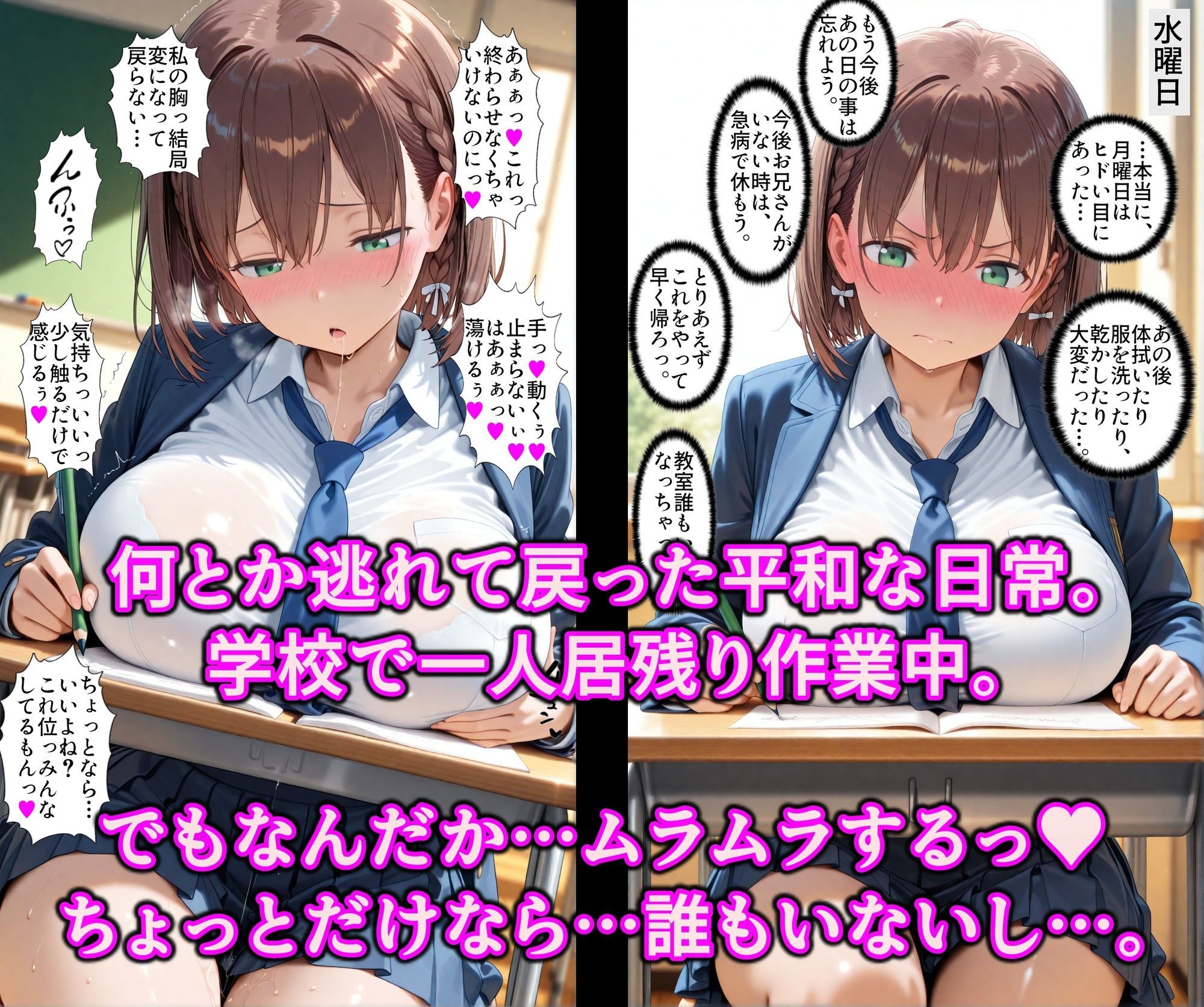 お兄さんから爆乳女子をNTR!!媚薬タッチでたわわJ系を快楽堕ち!!チンポ中毒のドスケベ痴女に淫乱調教 サンプル画像 7