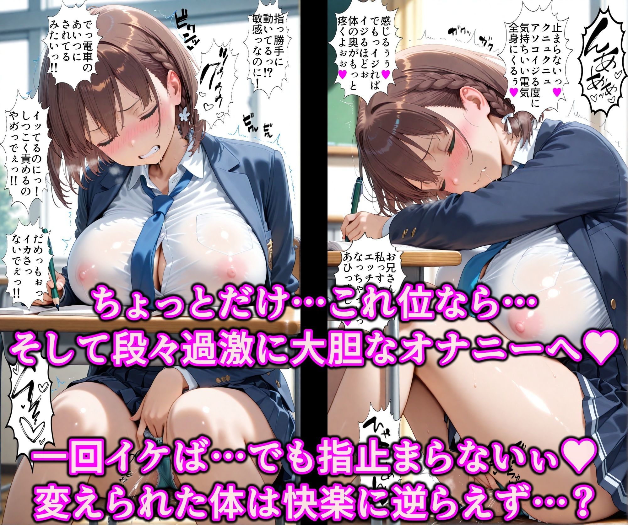 お兄さんから爆乳女子をNTR!!媚薬タッチでたわわJ系を快楽堕ち!!チンポ中毒のドスケベ痴女に淫乱調教 サンプル画像 8