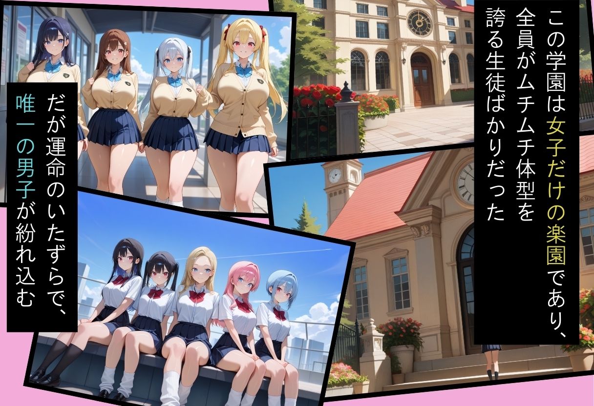 間違って女子校に入学したらムチムチ女子校生に毎日中出しを要求される学園生活〜総集編02〜 サンプル画像 2