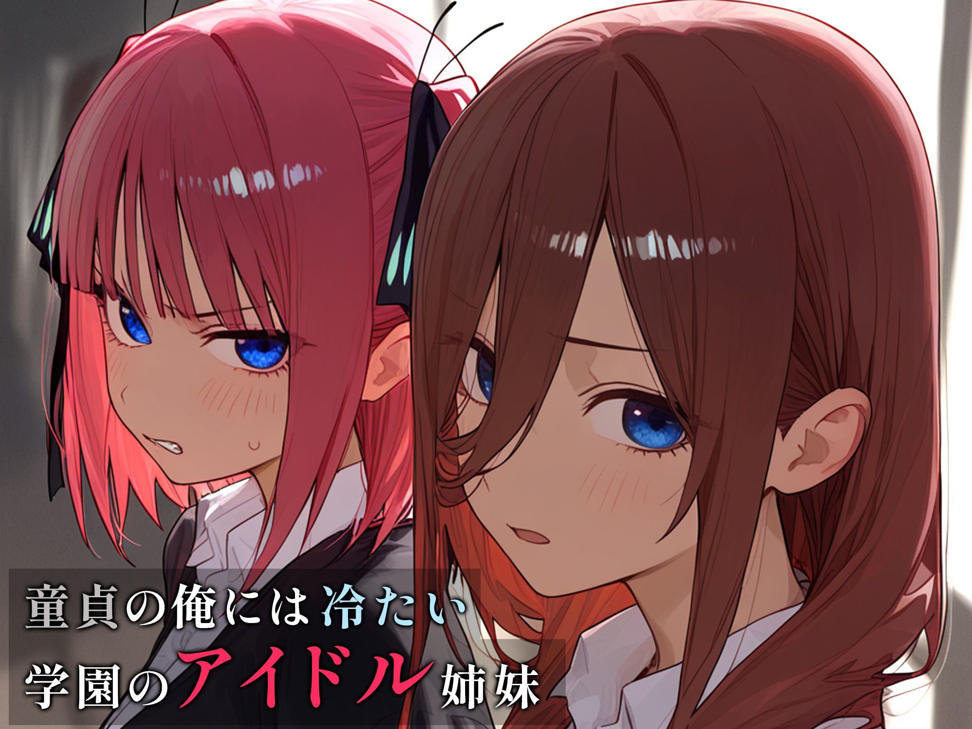 学園のアイドル姉妹が童貞の俺に冷たいので、わからせ生中出しした結果...美少女JK姉妹とオナホ青春堪能できた話【二乃・三玖ver】 サンプル画像 2