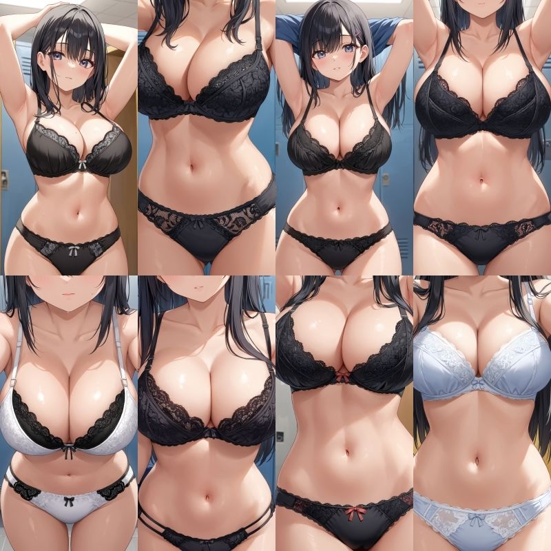 【女子更衣室盗撮】巨乳J〇レース下着【500枚】Vol.1-2｜女子高生 サンプル画像 4