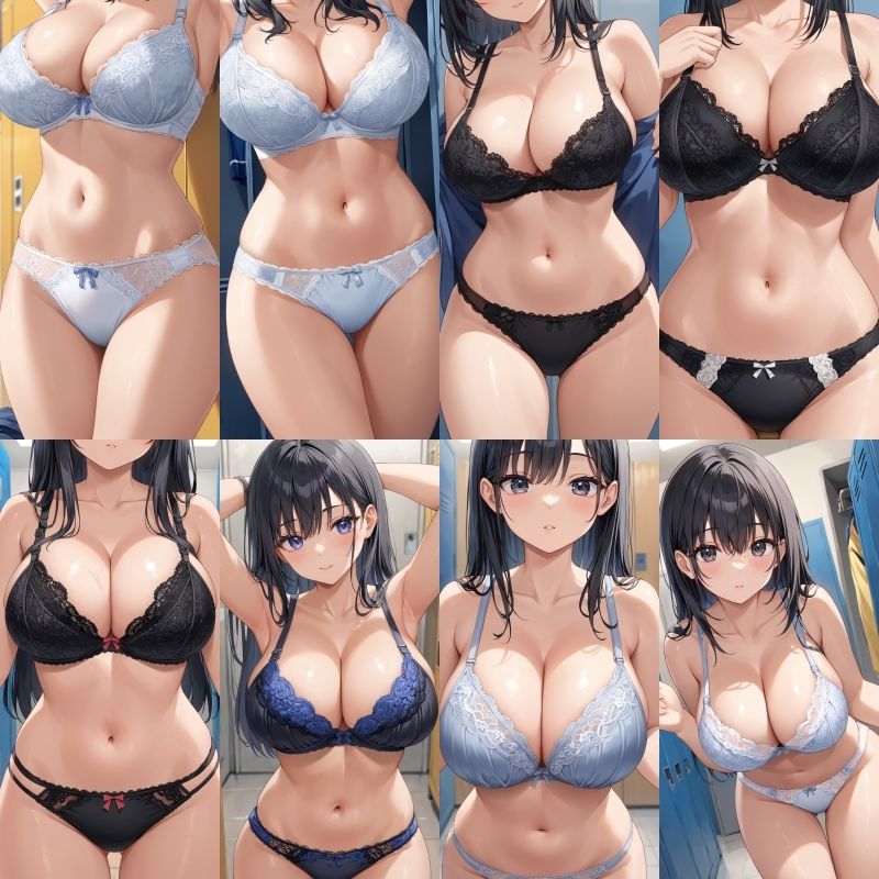 【女子更衣室盗撮】巨乳J〇レース下着【500枚】Vol.1-2｜女子高生 サンプル画像 9