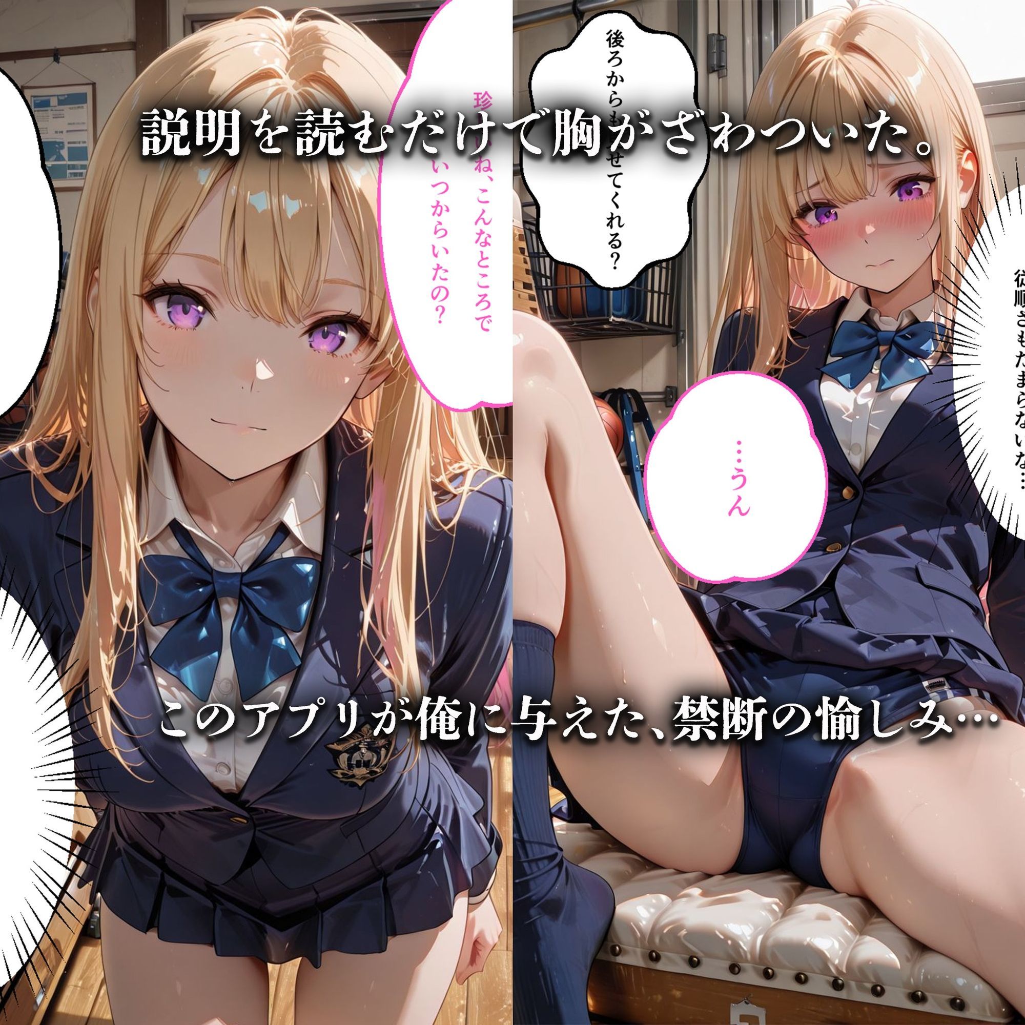 催●アプリで完全支配 〜JK4人の完全服従〜 Hypno Master Case.1 サンプル画像 4