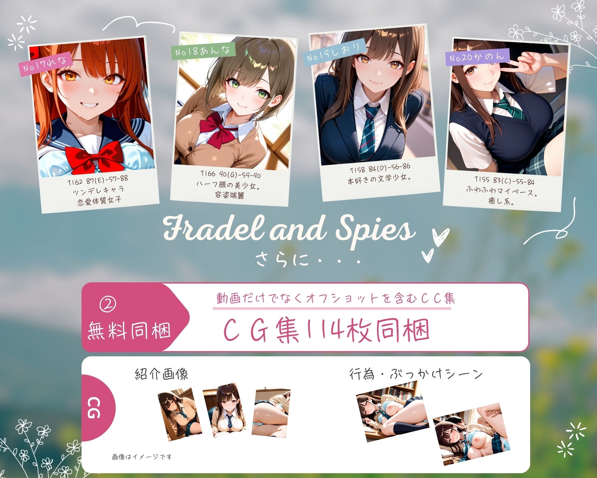 制服JK濃厚エッチ 完全着衣20連発 〜制服美少女の顔と制服にぜんぶぶちまける〜 サンプル画像 5