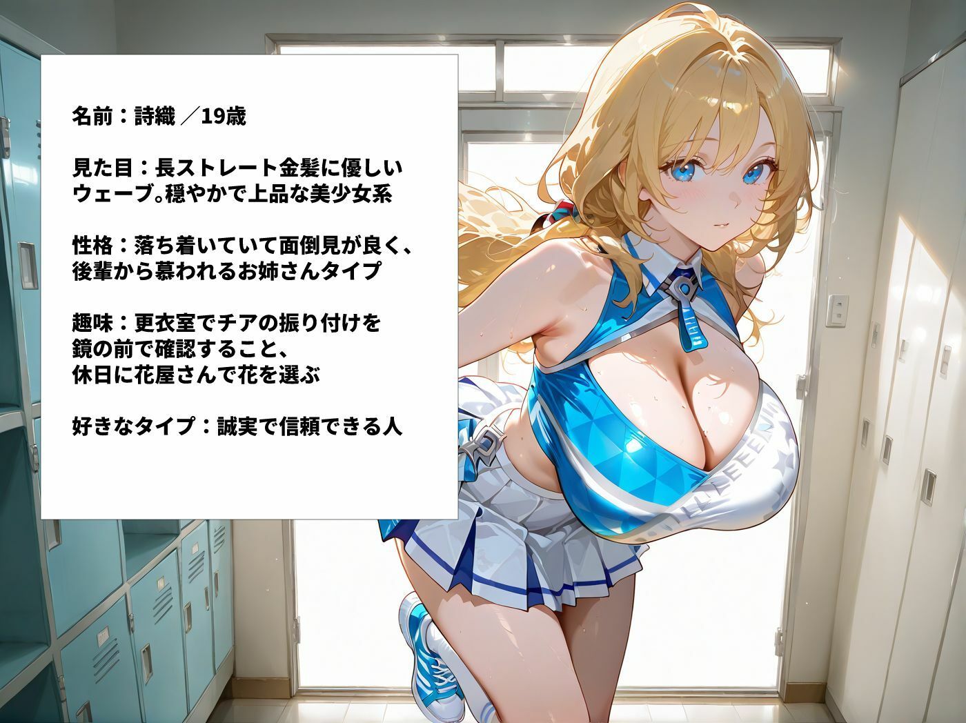 巨乳チアガール部員3人とあまあまなラブラブセックス サンプル画像 8