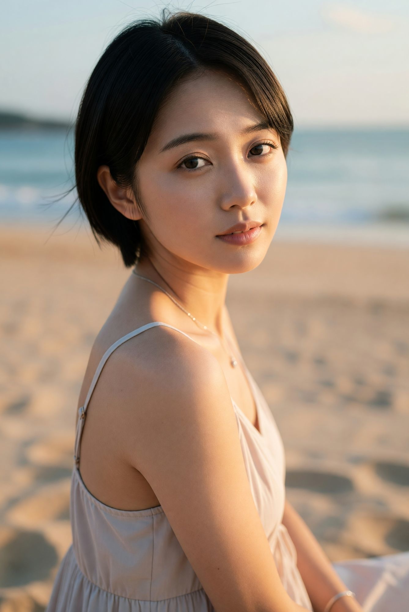 Yuki AIグラビアシリーズ Vol.1 夏のビーチ｜めい@AIフォトグラファー サンプル画像 4
