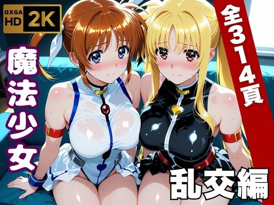 【魔法少女リリカルな●は】今日、私たち乱交デビューします｜画像生成マン