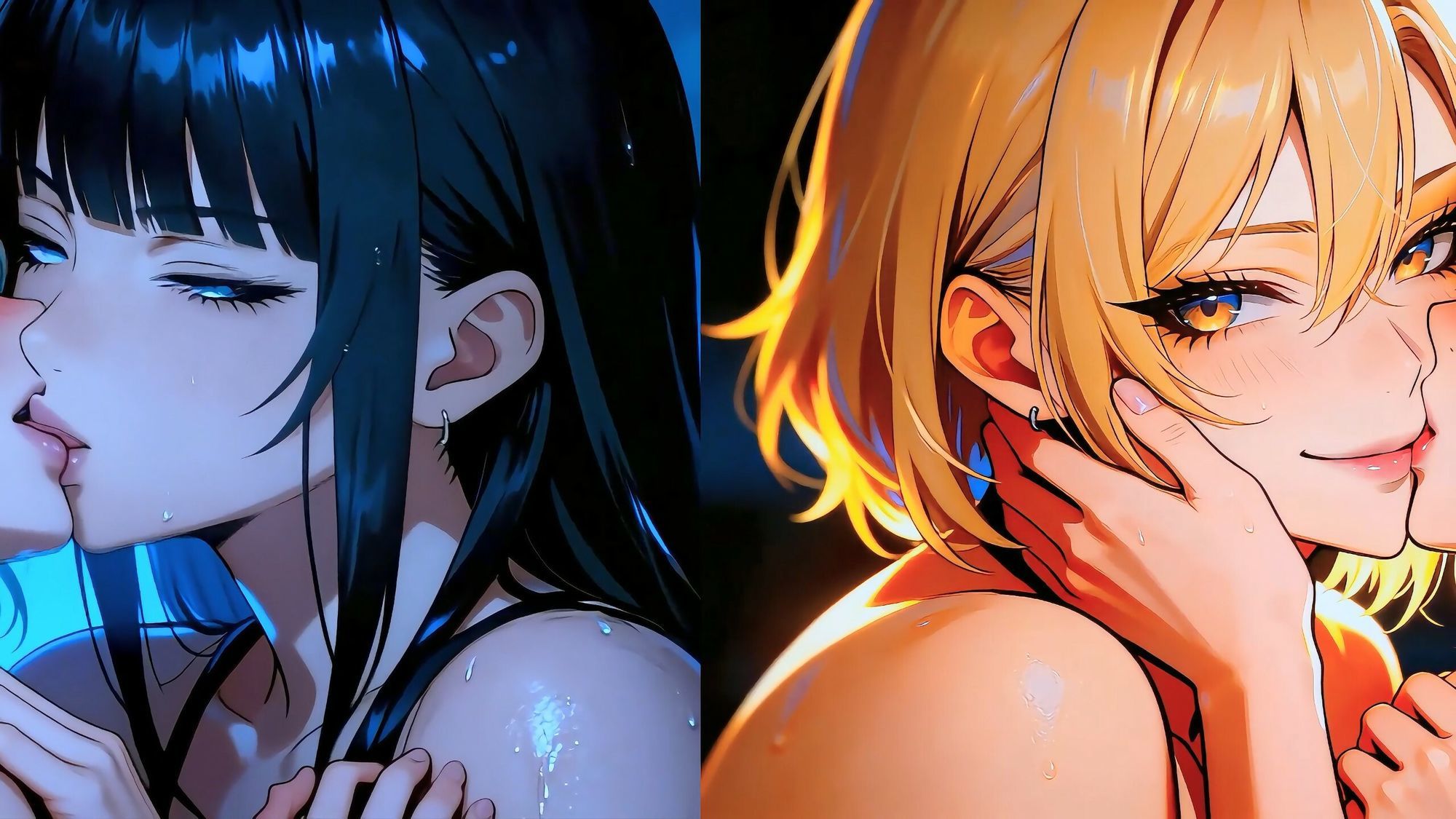 〜あのコたちとアタシたちと〜ずっと腰を振って|百合レズ画像AI牡丹 サンプル画像 1