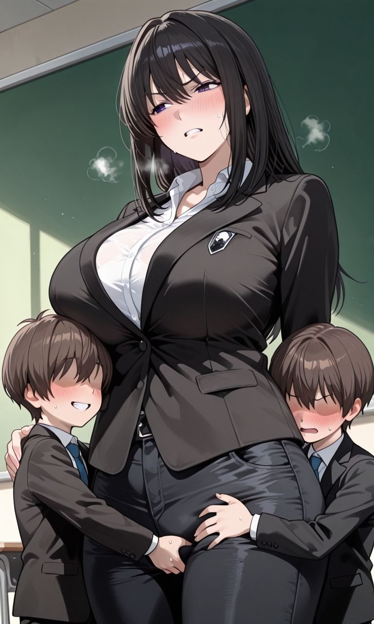 デスノ●トの女の子たちが年下の男の子に乱暴されるCG集｜人工智楽団 サンプル画像 2