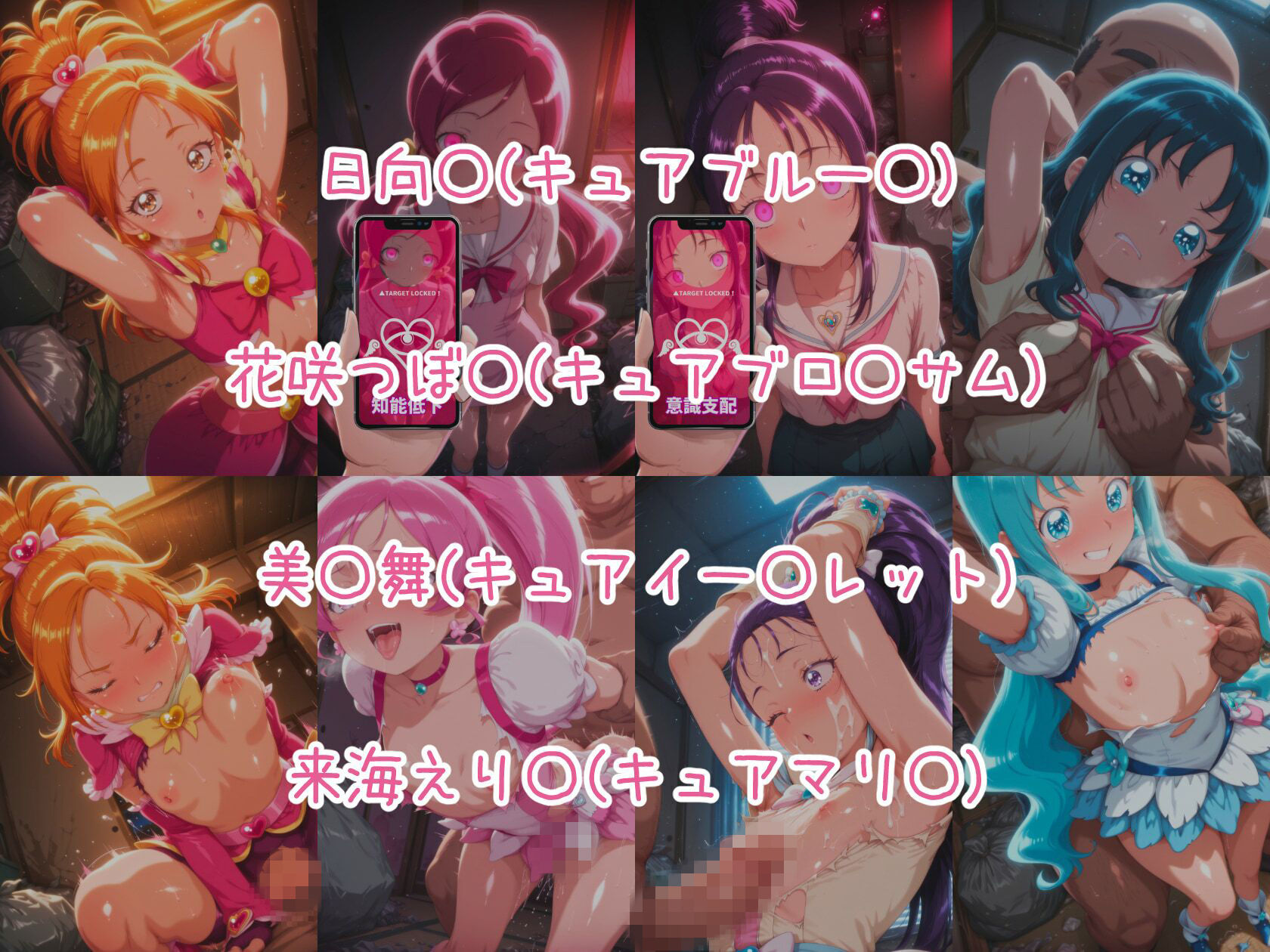 催○スマホで孕ませ洗脳 ―プ○キュア変身ヒロイン限定 第2弾―｜にじはら研 サンプル画像 2