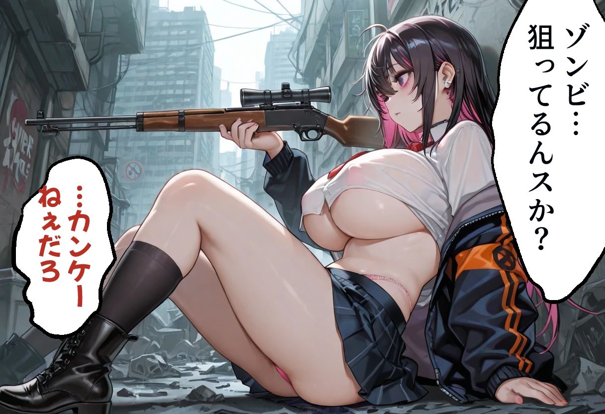 ゾンビ女なら人権ないからヤリたい放題だよね? ゾンビを狩る者(横) サンプル画像 6