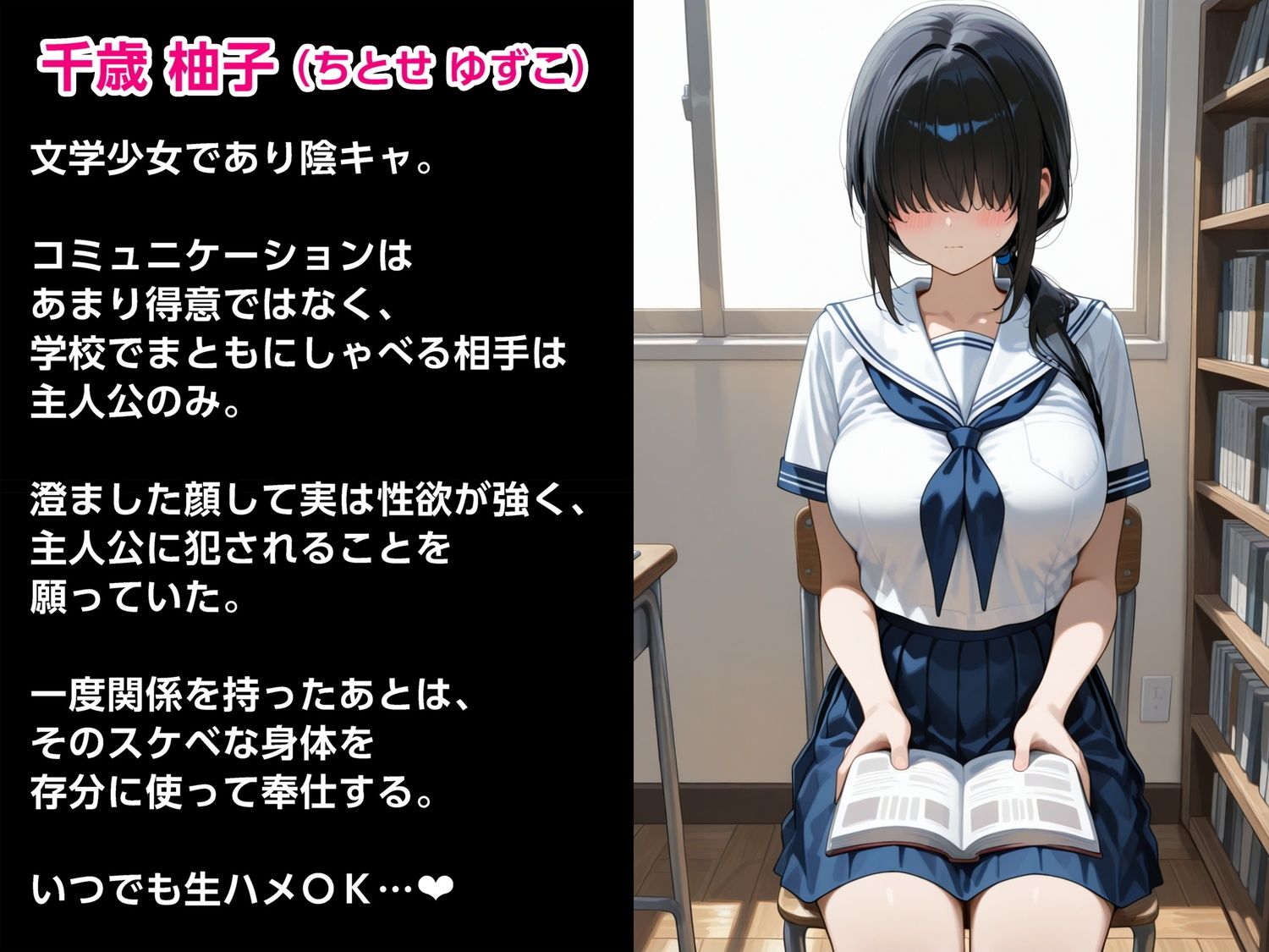 文学少女は犯●れたい〜ミラクルアプリで陰キャ女子の本性がわかったので犯しまくる〜 サンプル画像 9
