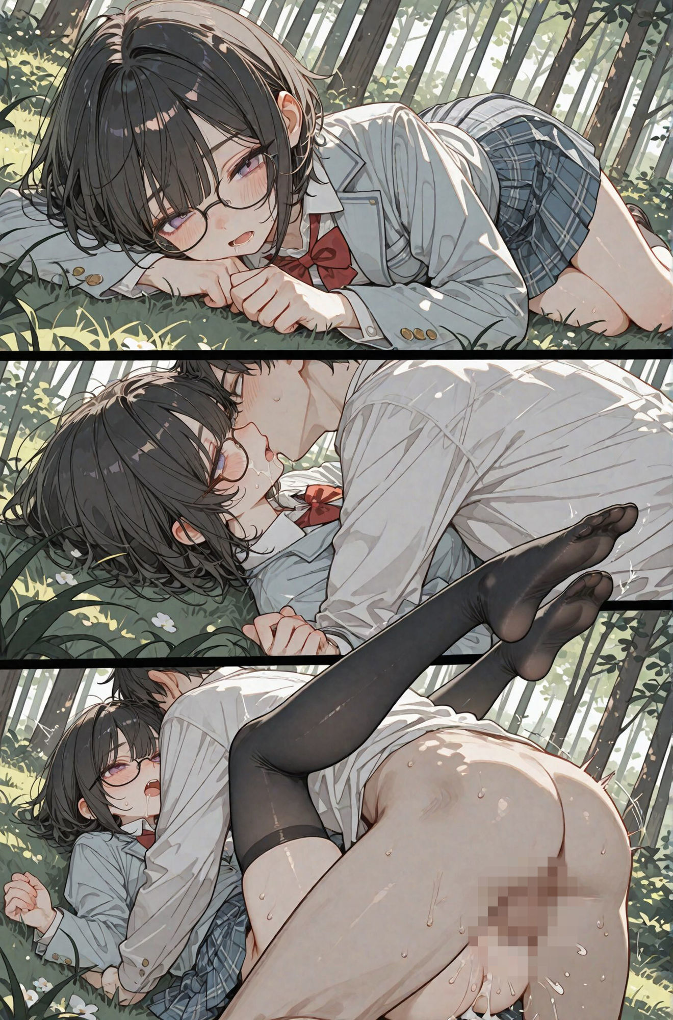 我慢の限界！初めてできた可愛すぎる萌え系彼女に、溜まり過ぎた性欲を全部ぶちまけてヤリまくった！！〜学園どこでも射精し放題！〜｜まんま亭 サンプル画像 6