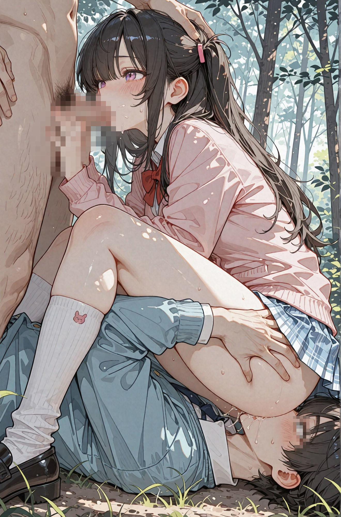 我慢の限界！初めてできた可愛すぎる萌え系彼女に、溜まり過ぎた性欲を全部ぶちまけてヤリまくった！！〜学園どこでも射精し放題！〜｜まんま亭 サンプル画像 7