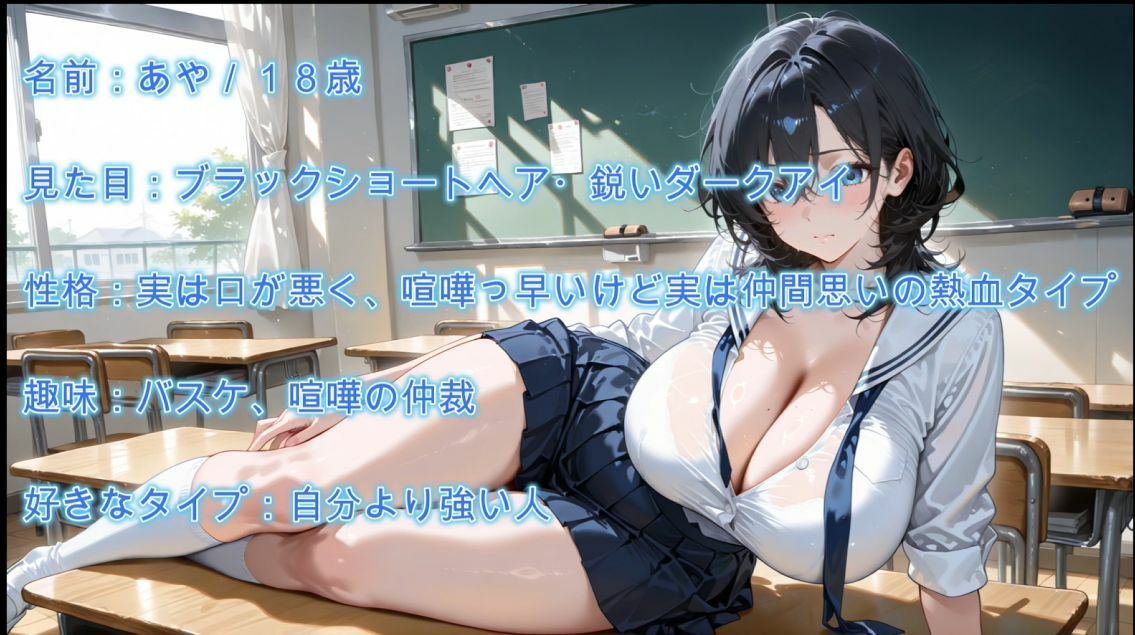 ボーイッシュでクールな爆乳JKをハメまくりメス堕ちセックス