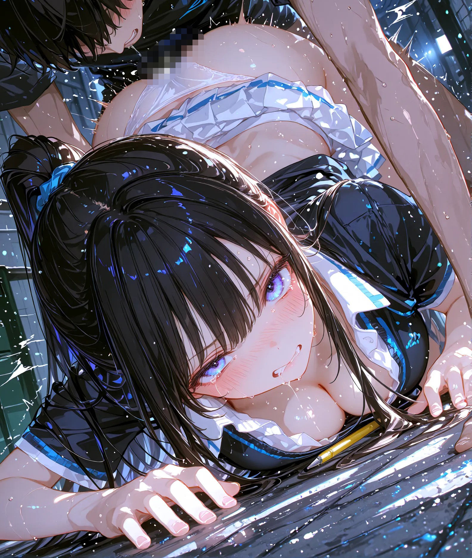 黒髪ポニテとSEX テニスウェア|ちゃいま サンプル画像 1