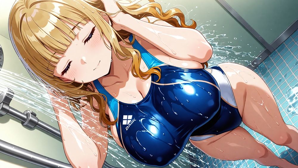 【4K】爆乳ツインカラー水泳部が合宿で媚薬漬け！指導者と濡れ交尾｜御一堂 サンプル画像 7