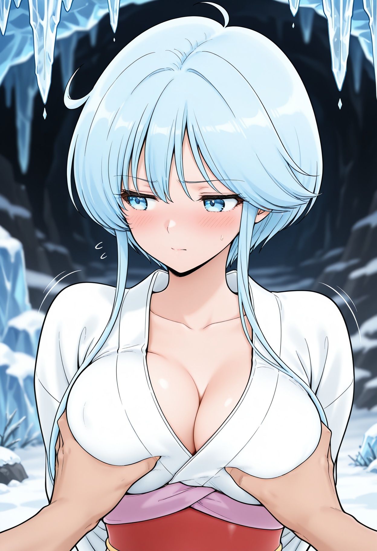 50人の女の子の胸揉み|エーアイ画像制作工場ライン サンプル画像 3