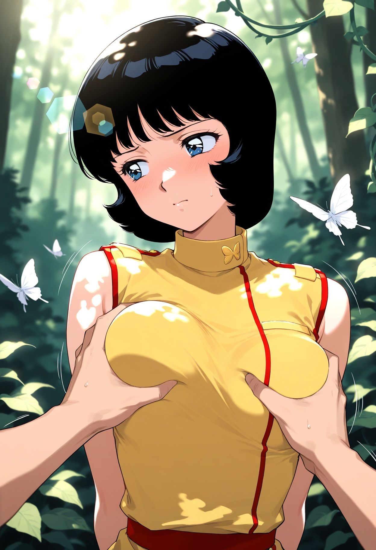 50人の女の子の胸揉み|エーアイ画像制作工場ライン サンプル画像 5