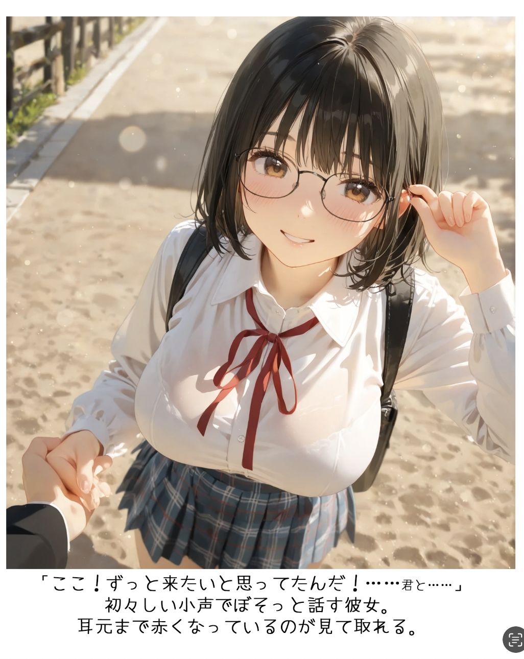 彼女と綴る、二人だけの卒業記録延長線〜潮騒とファインダー〜春、想いをほどく彼女たち｜ルマ サンプル画像 2